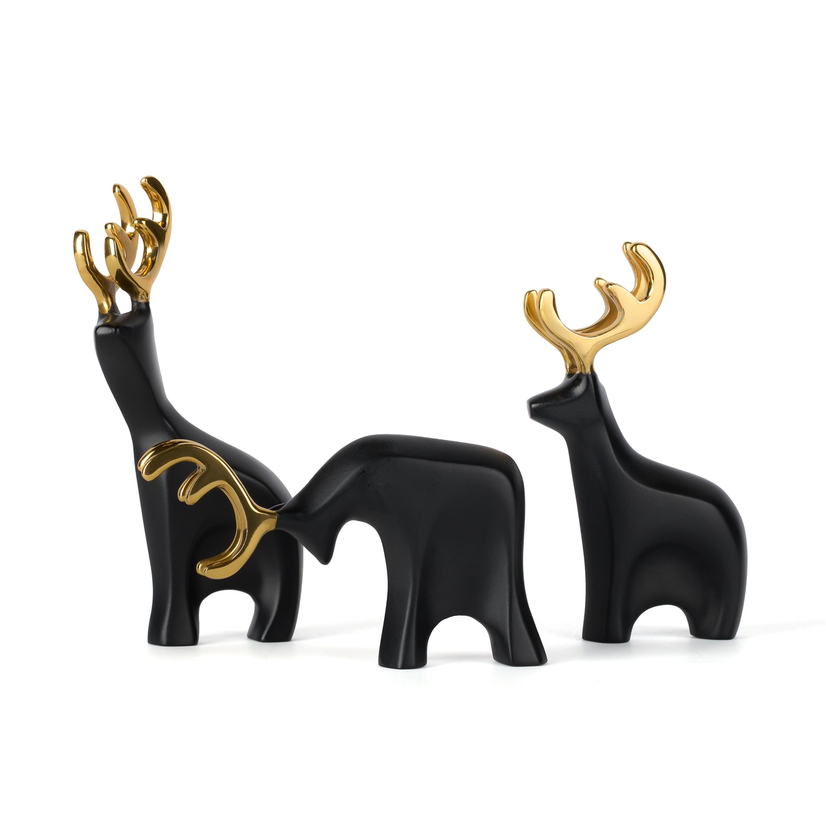 Prancer Reindeer Figurine Set | Nambe, image size:1200x1200